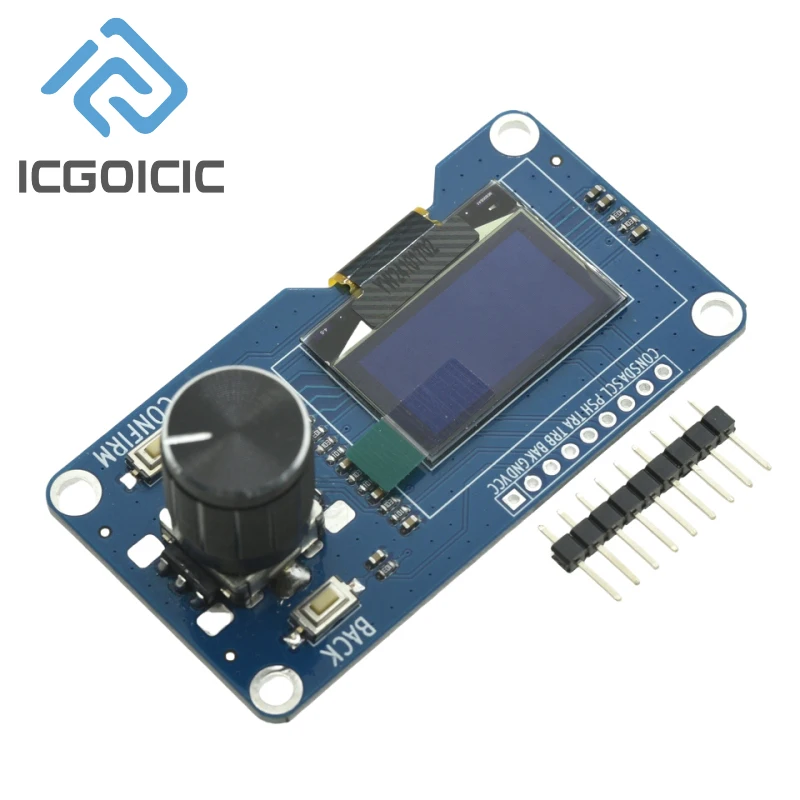 0.96/1.3 Inch White Oled Display Screen Combined With EC11 Rotary Encoder Module IIC Interface For Arduino