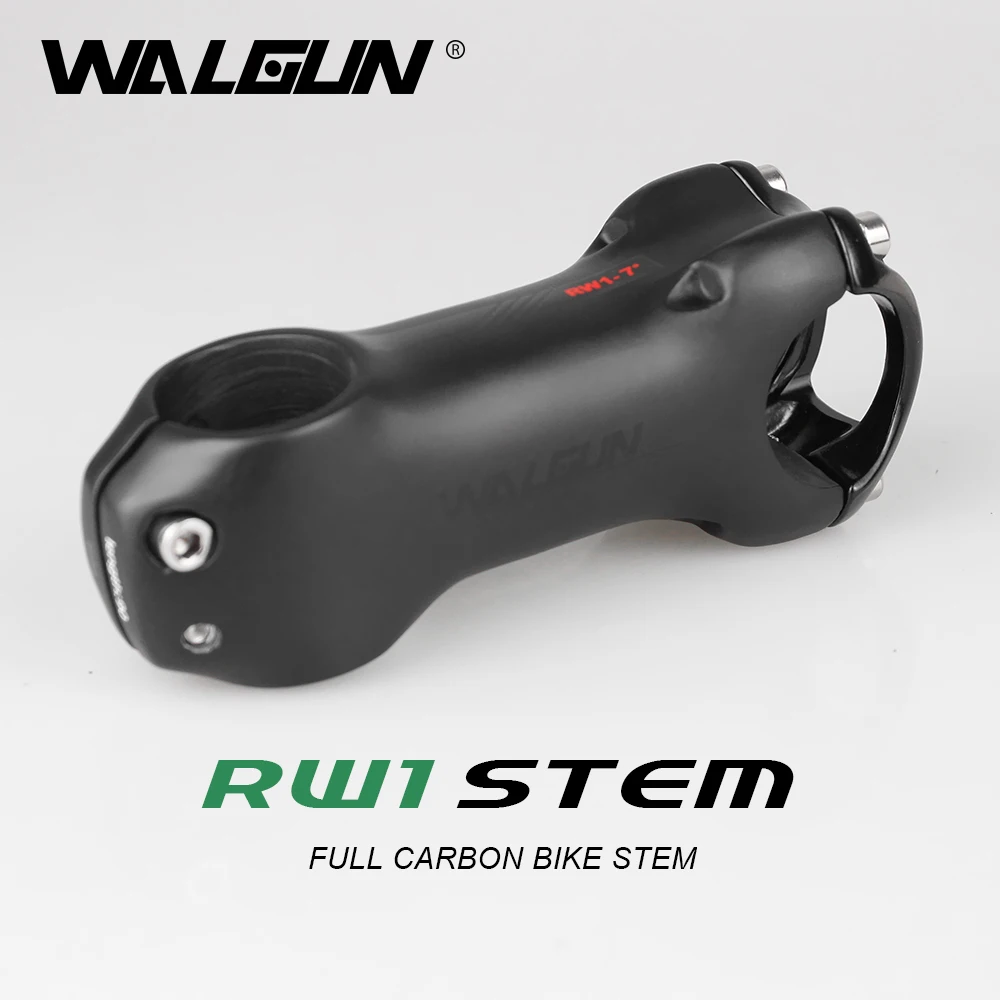 WALGUN T1000 Carbon MTB Bicycle Handlebar Stem 7/17 Degree 28.6/31.8MM Ultralight Carbon Road Mountain Bike Stem Bicycle Parts