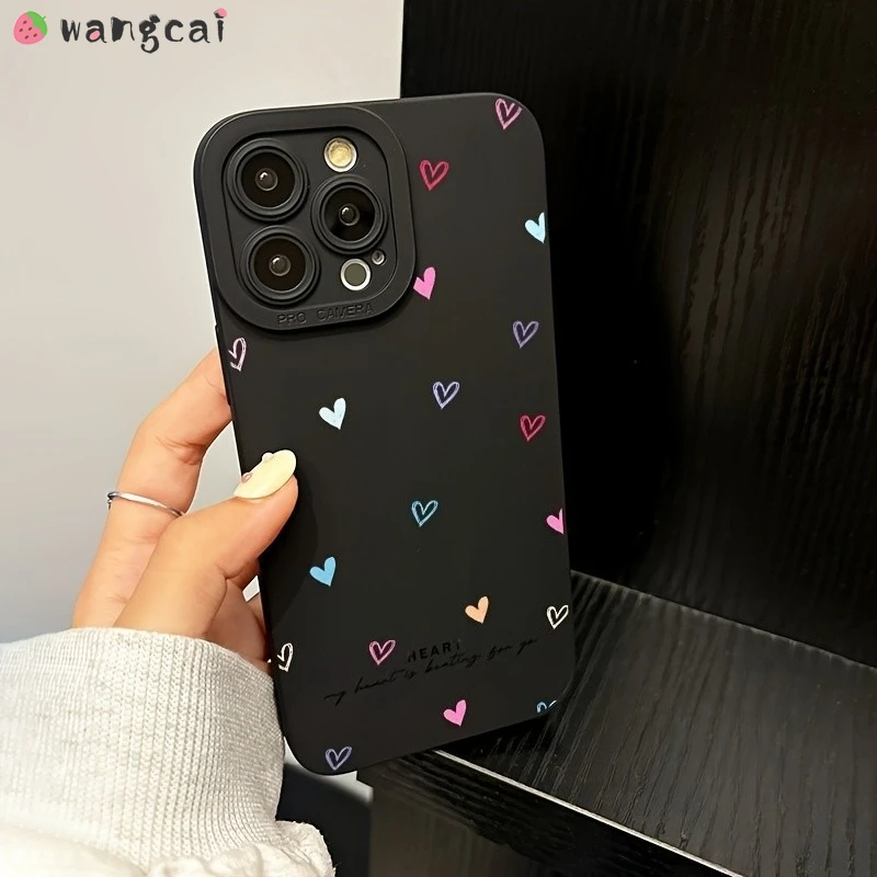 Cute Love Phone Case For Realme GT7 GT6 GT Neo 7 6 SE GT5 GT2 GT Explorer Master Q5i Q5X Q2i P1 5G Colorful Heart Soft Cover