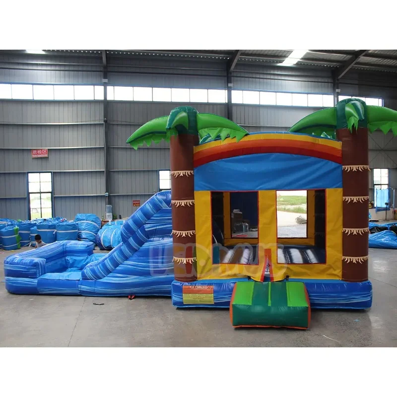 Commercial Inflatable Bouncy Castle Children's Bounce House with Slide Inflatable Trampoline Jumping Slide Bouncers for Parties