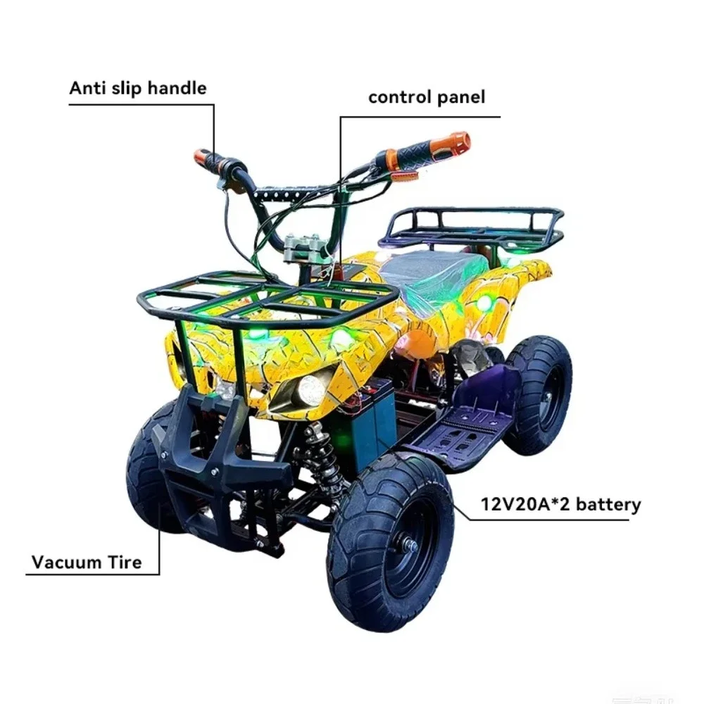 Square stall off-road beach motorcycle big tire parent-child two-seat 24v electric bumper car children's playground facilities