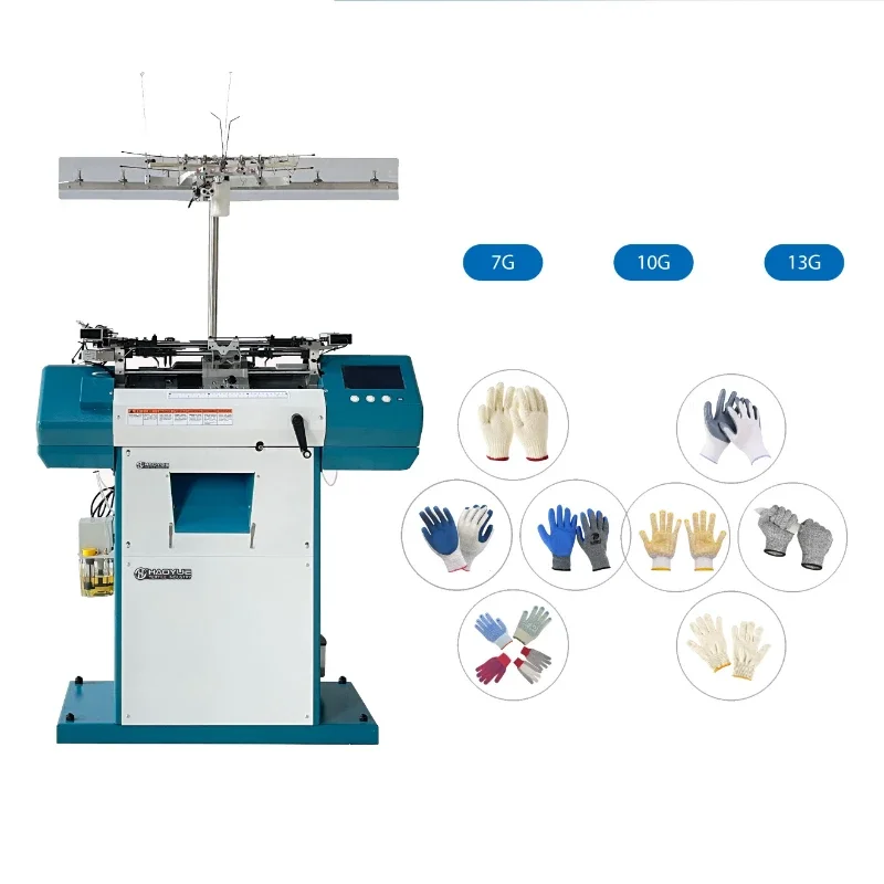 Automatic Overlock Cotton High Speed Glove Knitting Machine for Working Gloves