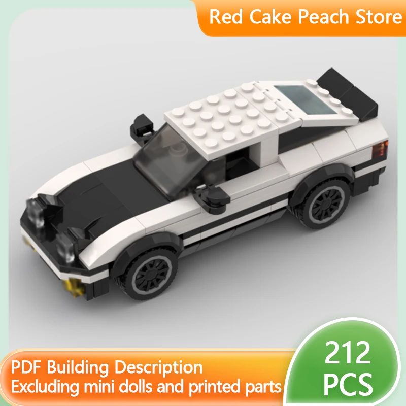 

Модель скоростного гоночного автомобиля MOC, строительные кирпичи AE86, компактный купе, модульная технология, детские праздничные подарки, сборка игрушек, костюм