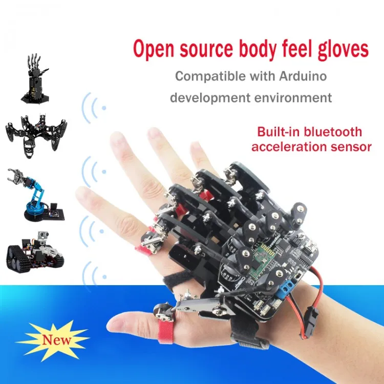 Open-Source-Handschuh/tragbarer mechanischer Handschuh/somatosensorische Kontrolle des Exoskeletts