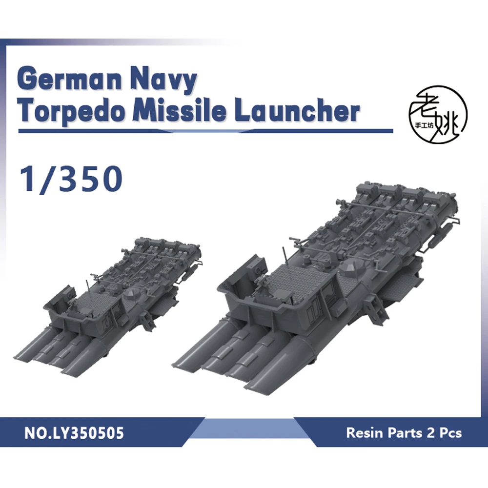 Yao's Studio LY505 1/350 Model Upgrade Parts German Navy Torpedo Missile Launcher WWII WAR GAMES