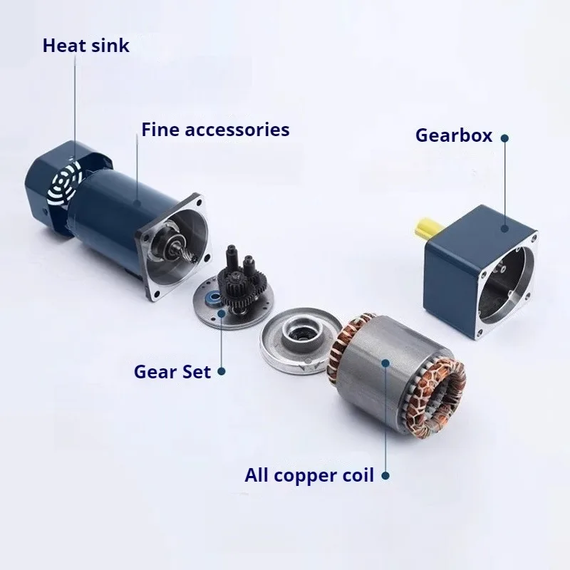 AC 220V 15W-250W 硬化ギア表面単相速度制御モーター産業機器/コンベヤシステム用