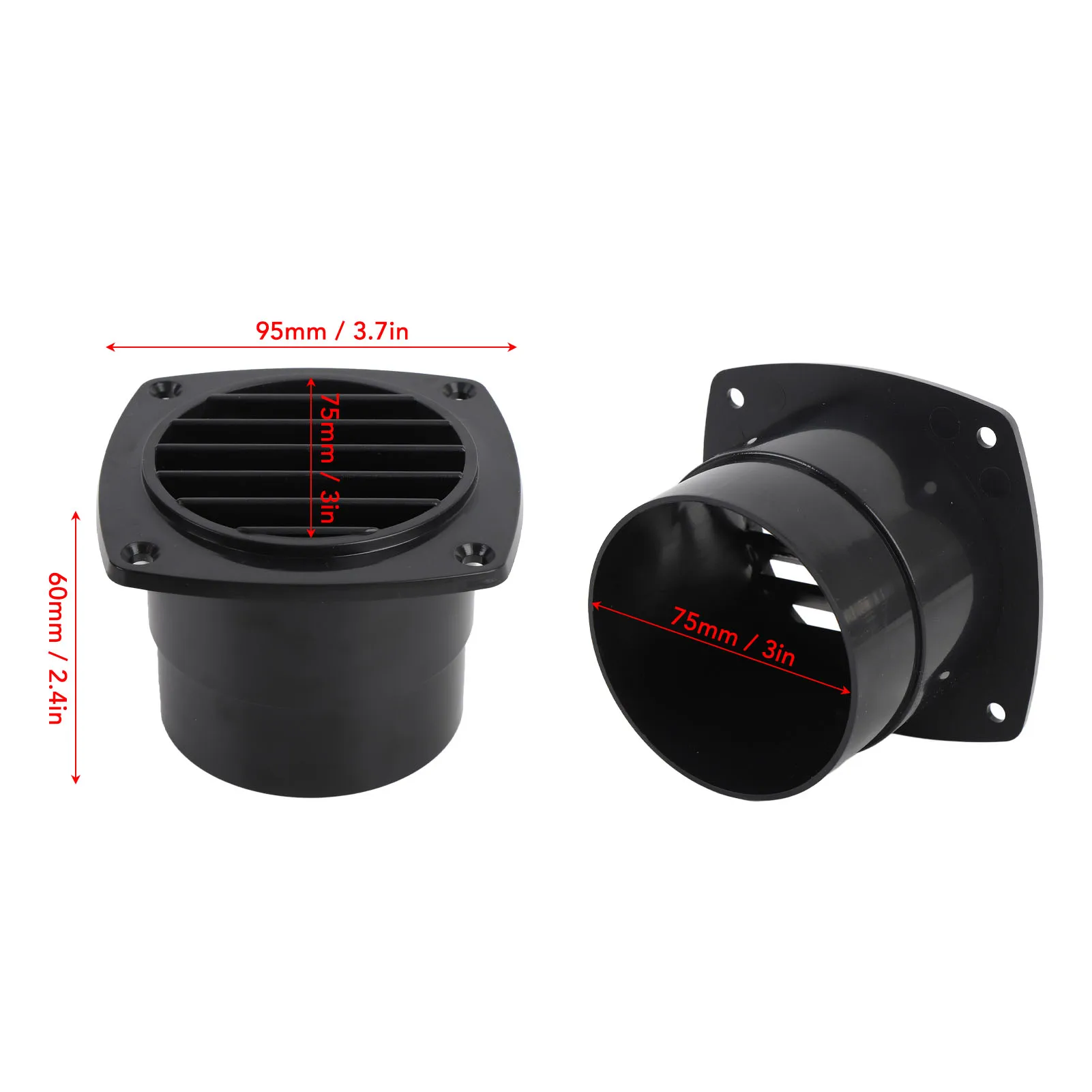 خرطوم RV فتحة تهوية 6 فتحات لمسة نهائية أكثر سلاسة ختم ممتاز للمقطورة Campervan 3in خرطوم متنقل RVs اكسسوارات #6