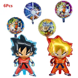 Juego de Globos de aluminio de Dragon Ball Goku, decoración de fiesta de vacaciones, Baby Shower, Globos de helio inflados, suministros de fiesta de cumpleaños DIY para niño, 1 Juego