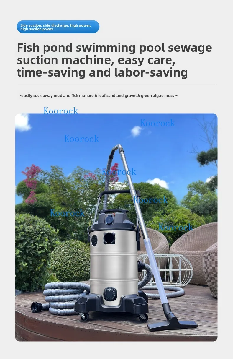 HiLive Pool Pond Bottom Vacuum Powerful Sludge Removal Tool for Efficient Underwater Cleaning view 5