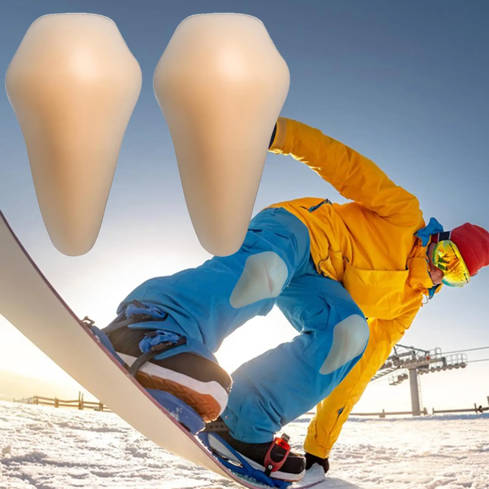 

Клейкие наколенники многоразовые моющиеся силиконовые клейкие унисекс защитное снаряжение для катания на лыжах наколенники для катания на коньках тренировки танцев