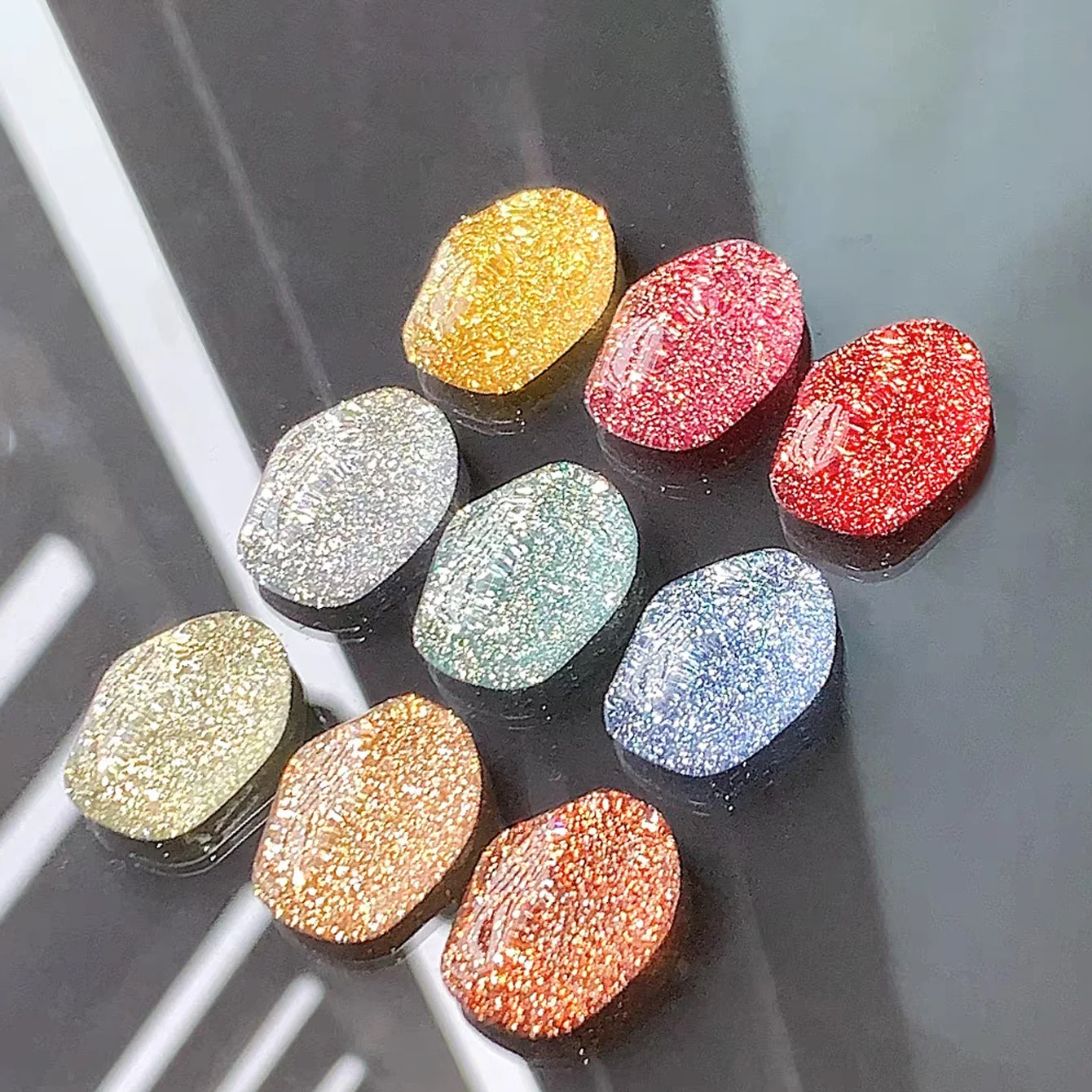 ZH – vernis à ongles Gel diamant écrasé scintillant, 1 pièce, paillettes Disco, UV LED, longue durée, fournitures pour Nail Art, cadeau pour femmes