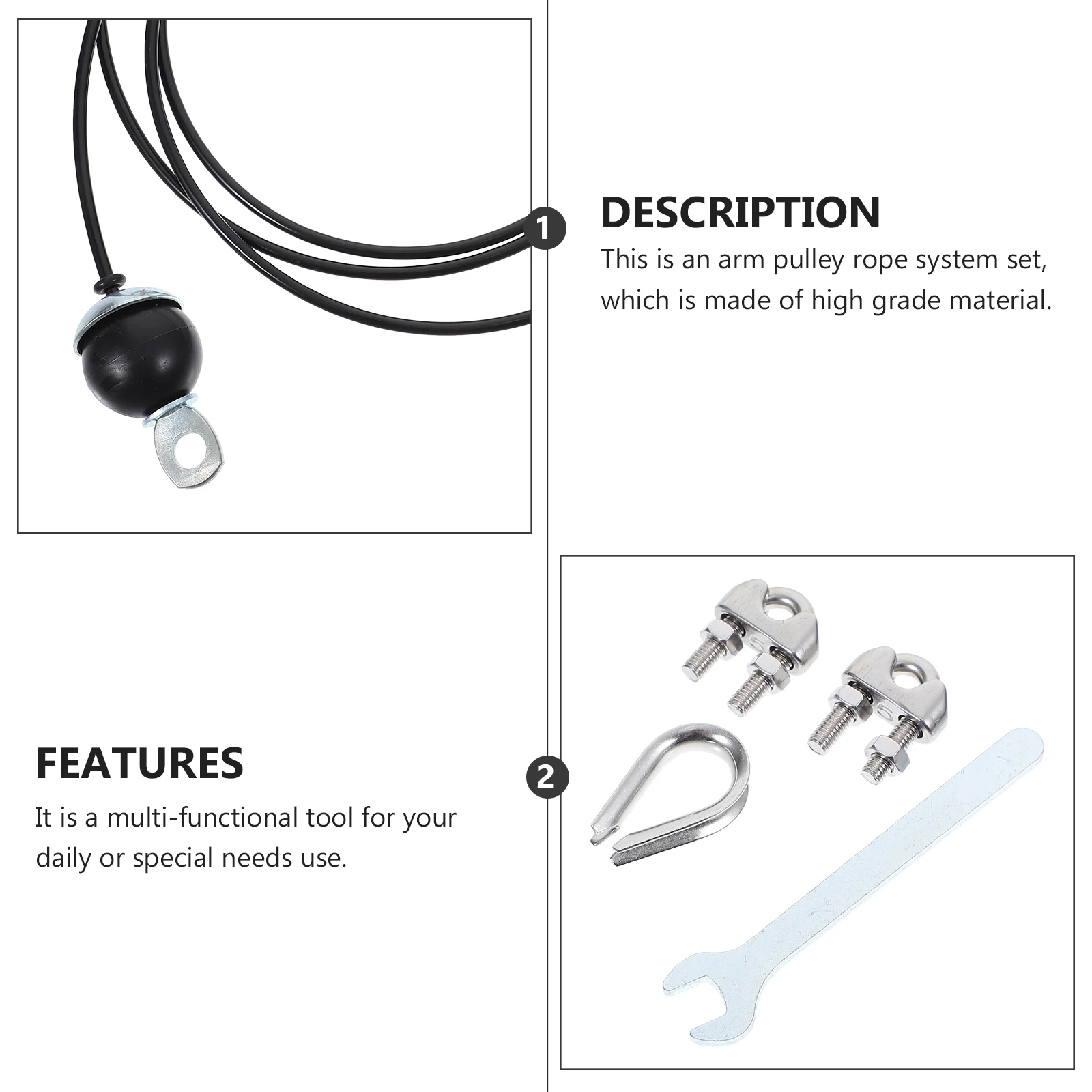 

Forearm Wrist Roller Trainer Adjustable Arm Strength Training Exerciser For Biceps Triceps Chest Muscles Fitness Pulley System