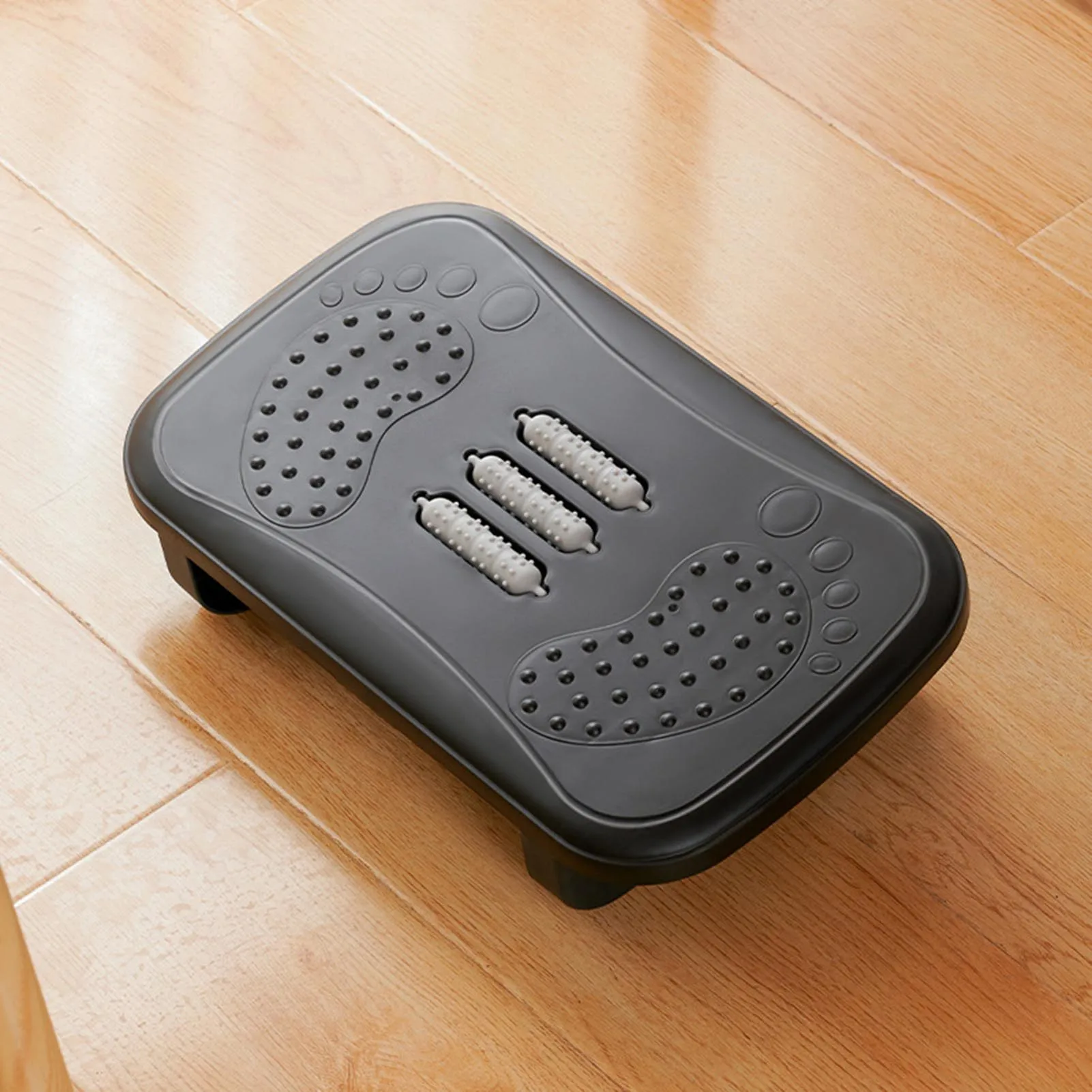Foot Stool for Work Desk with 180 Degree Shake Design Massage Rollers Suitable for Working Gaming image 6