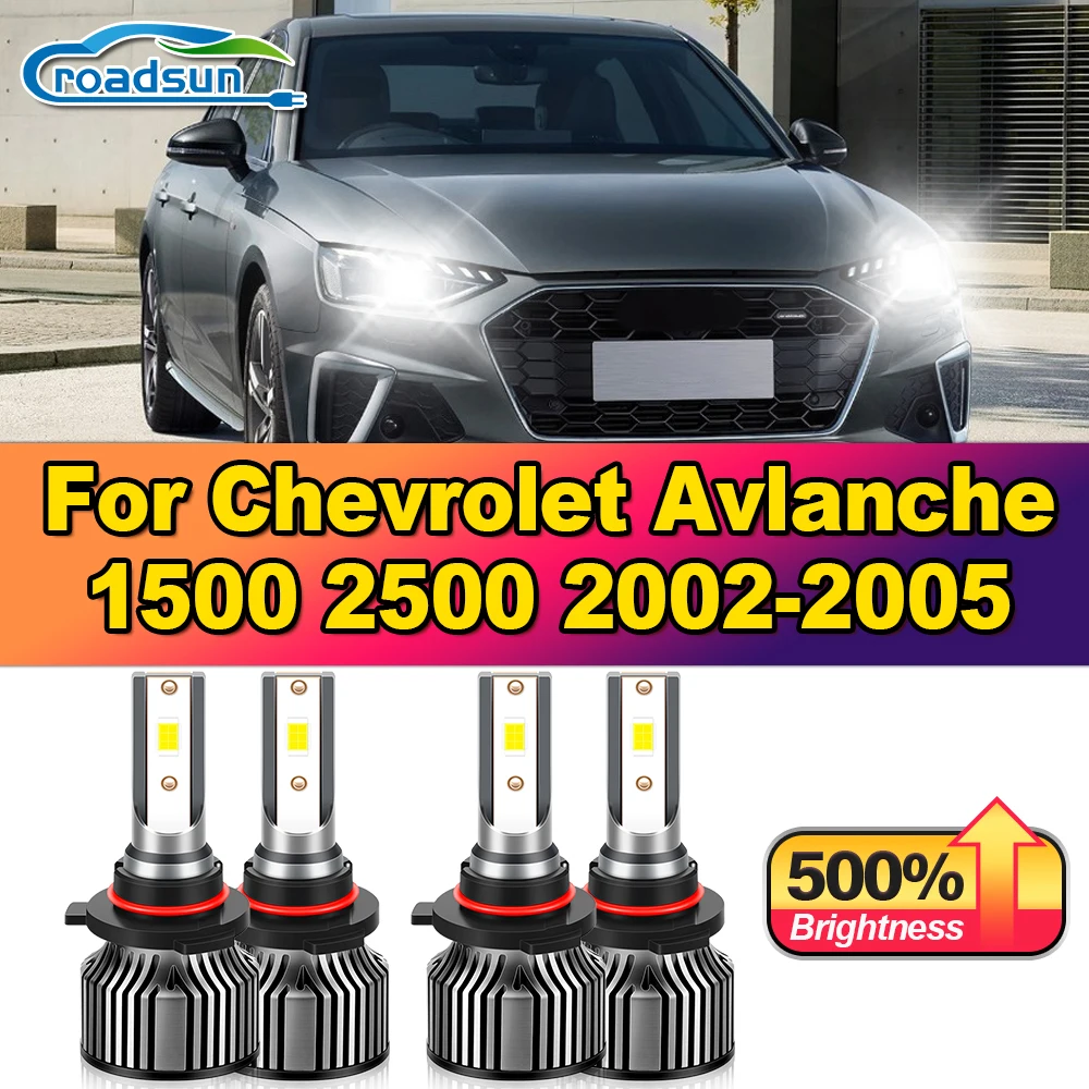 

240W Canbus LED Headlight Bulbs 40000LM Front Lamps 6000K 12V For Chevy Suburban 1500 2500 2000 2001 2002 2003 2004 2005 2006