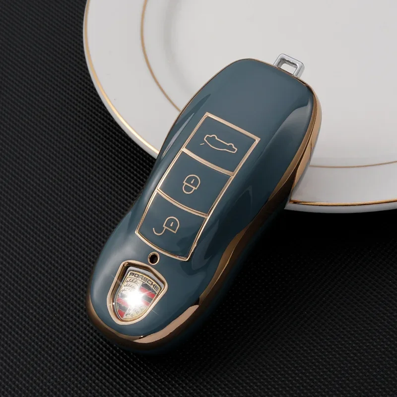 For Panamera New Car Key Case Cover For Porsche Macan Cayenne Cayman Boxster 911 9ya 971 Smart Protection Shell Remote Key Cover