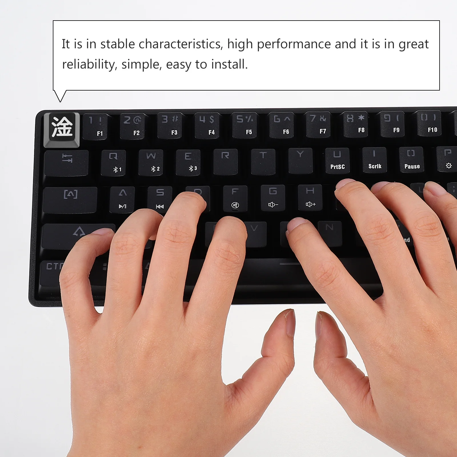 

Transparent Keycaps For Mechanical Keyboard Replacement Durable Shine Through Gaming Keyboard Accessory Computer Key