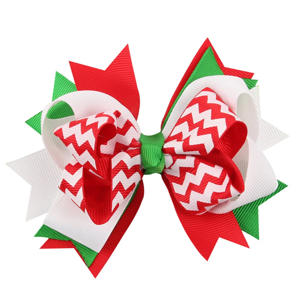 

2pcs Christmas Hair Clips Bowknot Ribbon Holiday Hair Accessories Strong Clamping No Pulling Discomfort Suitable For All