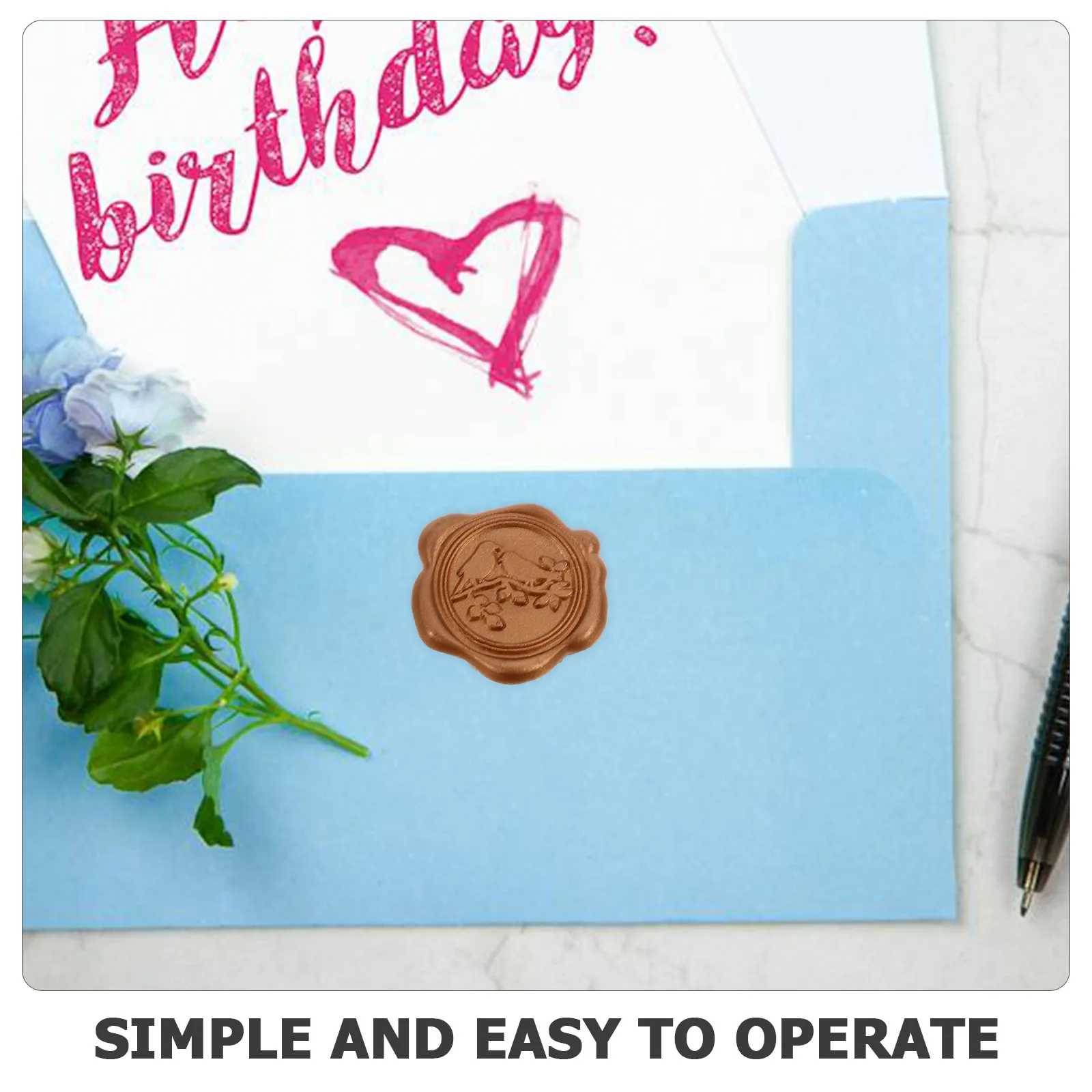 Planner Invito Lettera Sigillante Adesivi Laca Cera Buste autoadesive Trasparente Rotondo per