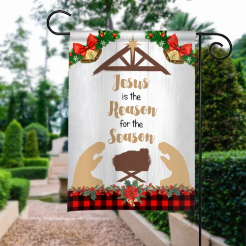 Jesus Is The Reason For The Season Merry Christmas Flag, Merry Christmas Flag