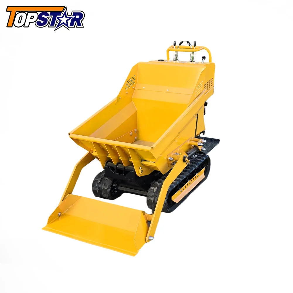 Mini dumper de esteira personalizado, 1000kg Euro 5 EPA, entrega rápida para construção, alta qualidade, caminhão basculante