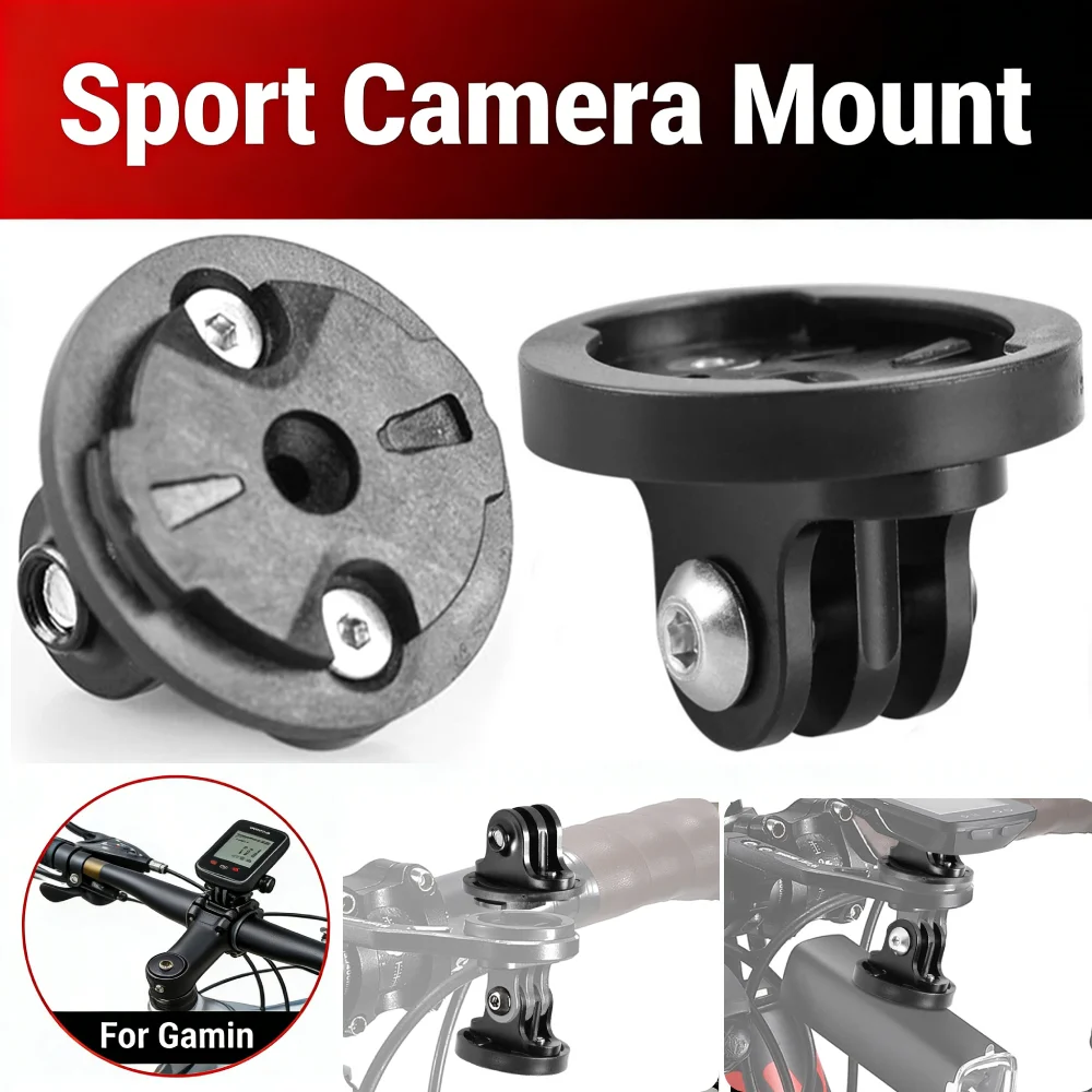 

Адаптер для фар камеры, стабильное крепление для спортивной камеры для велосипеда, алюминиевый сплав, велосипедный передний светильник, кронштейн, подставка для камеры для Garmin Gopro