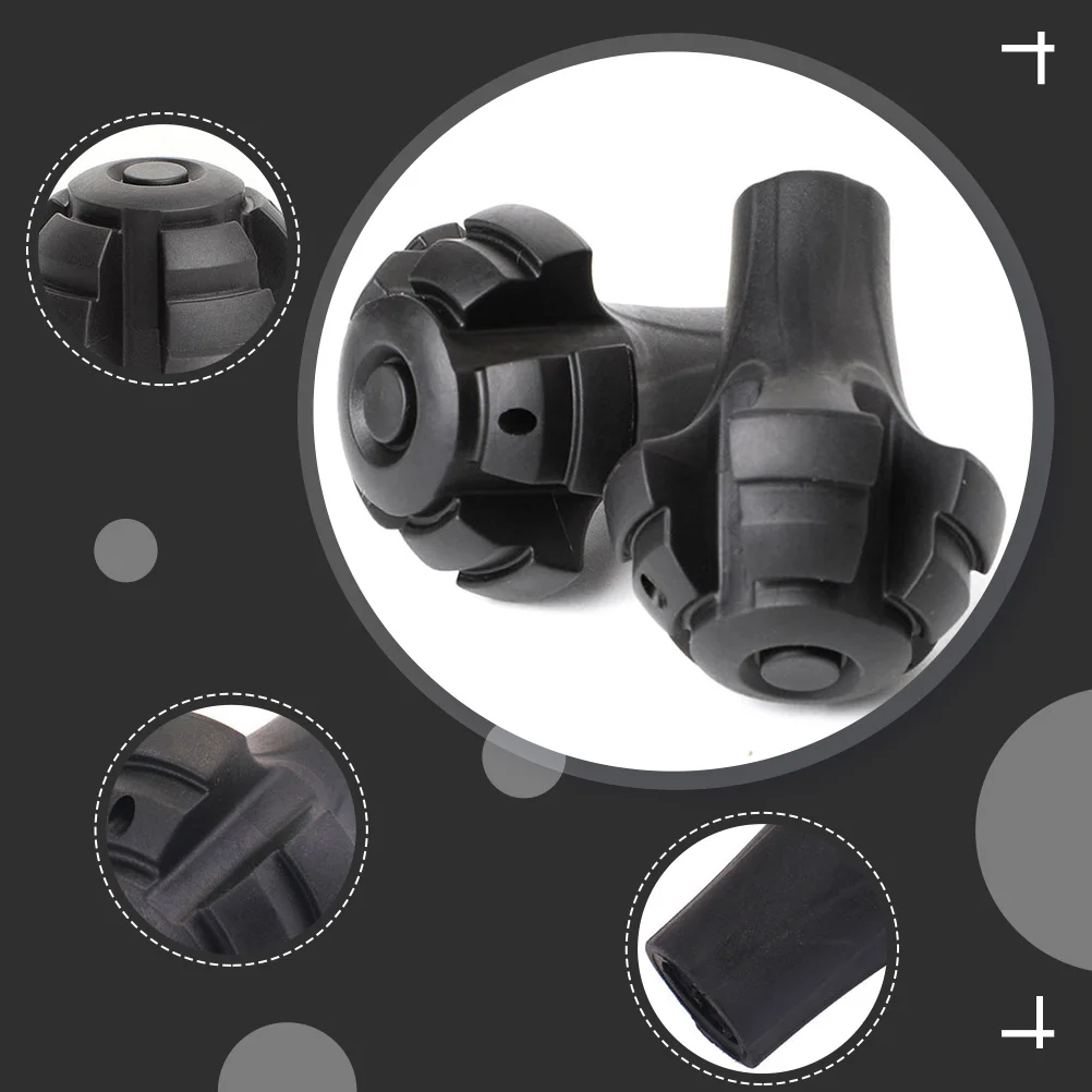 

4Pcs Hiking Stick Tip Covers Wear-Resistant -Lasting Replacement