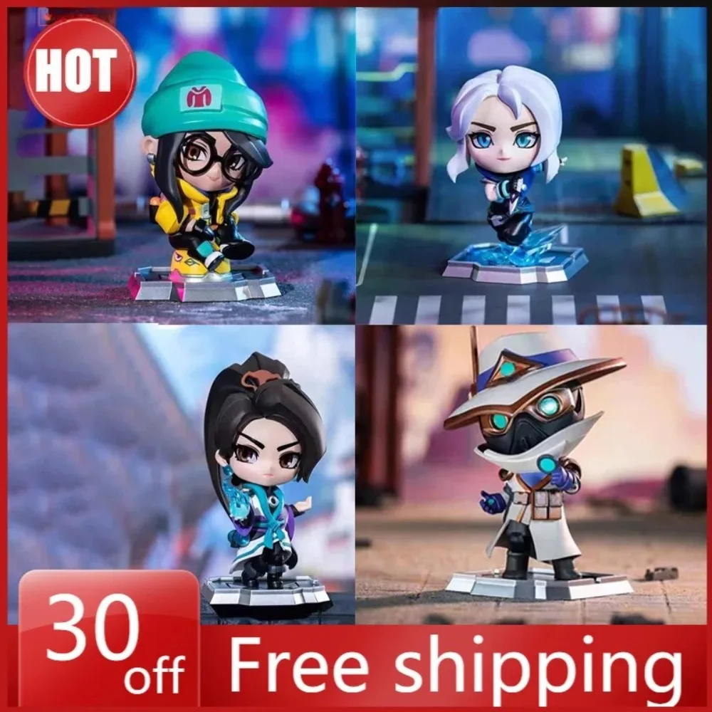 In Stock Original 14cm VALORANT Figures Killjoy Cyphe Jett Sage Anime Game Model Desktop Ornaments Holiday Gifts Children Toys