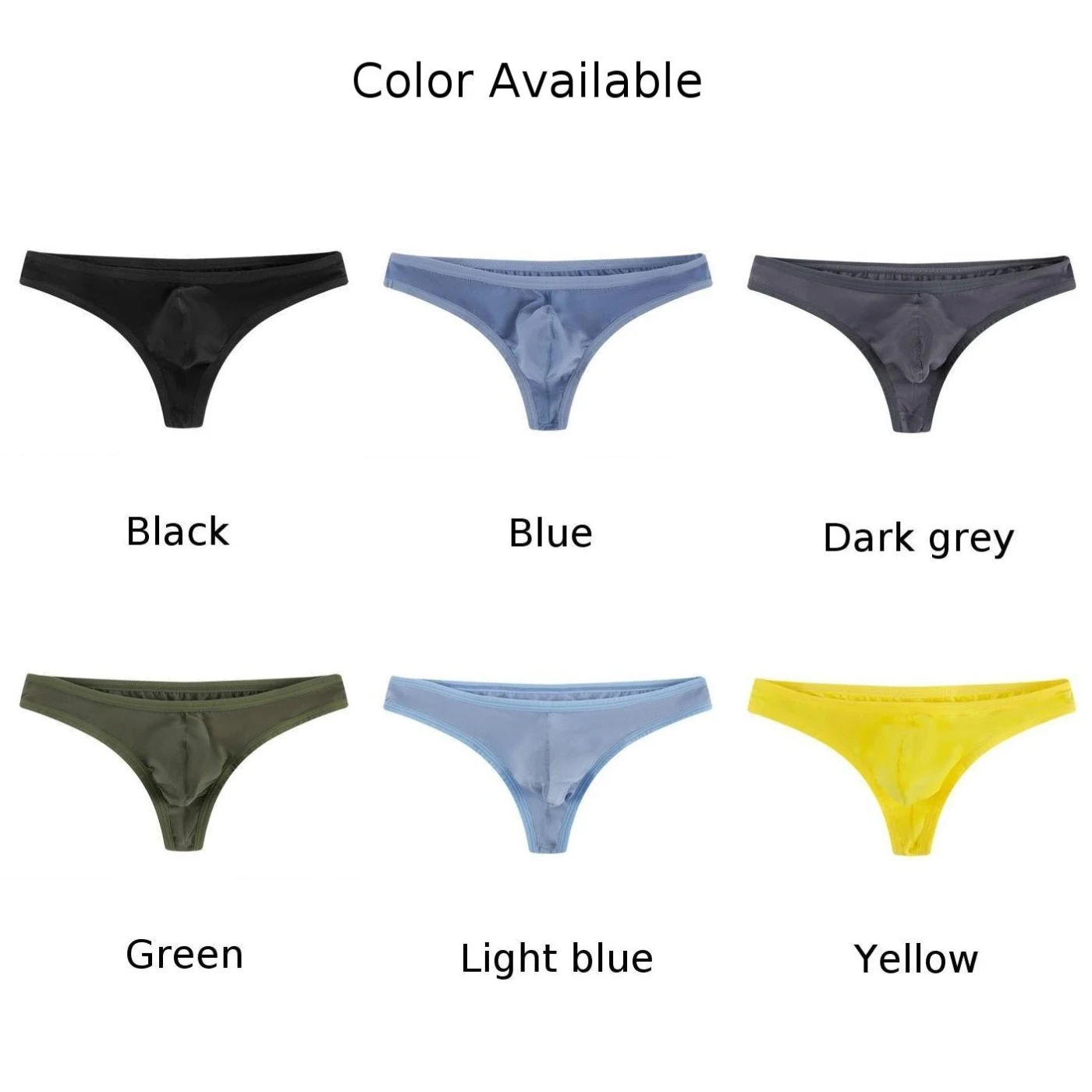 Mens Underwear Low Waist Panties T Back Thong Underpants Backless Briefs G-string Jock Strap Pouch Sexy Stretch