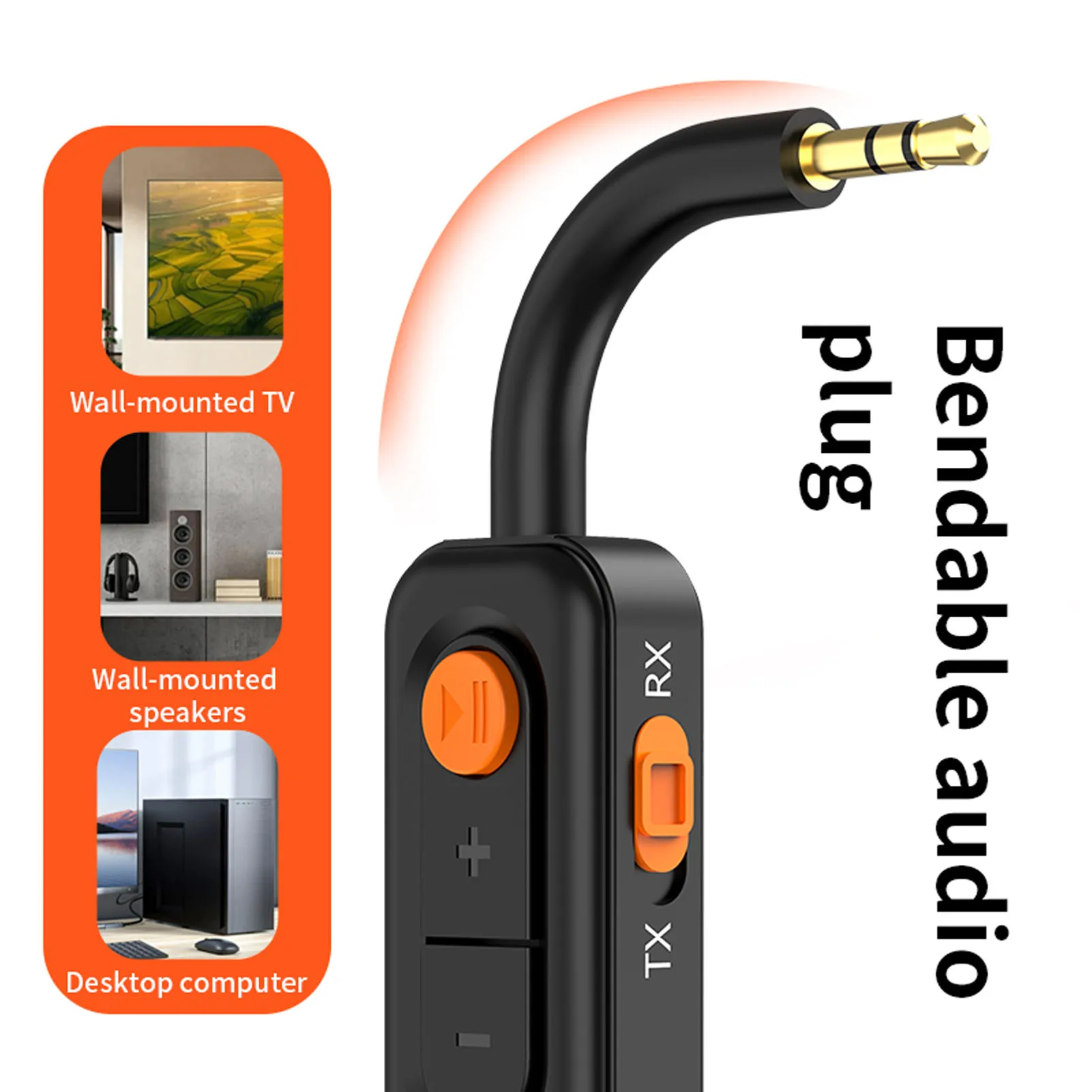 طائرة بلوتوث 5.4 محول استقبال الارسال 3.5 مللي متر AUX محول الصوت اللاسلكي للسفر طيران الصالة الرياضية سيارة المنزل ستيريو