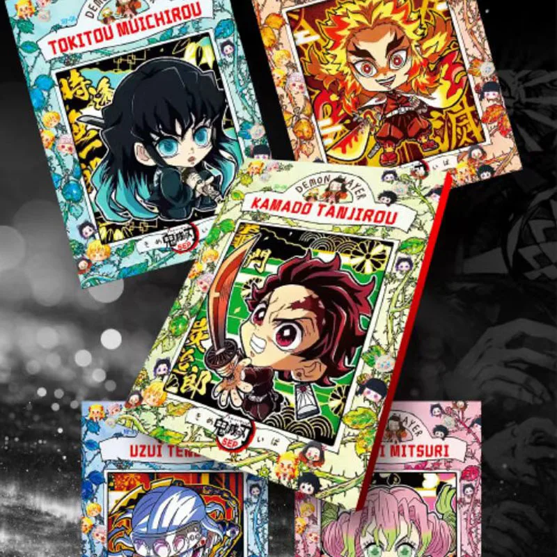 Cartões de coleção Anime Demon Slayer, Duel PT Puzzle, Aleatório, Rara, Clássicos, Anime, Presentes de Natal, Caixa, DUO, MI Fated