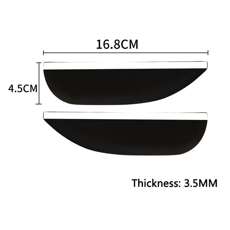 Silicone Car Rear View Mirror Rain Cover Sun Visor Rain Eyebrow Sticker For Hyundai N Logo Line Sonata Tucson Azera Elantra Kona - Image 5