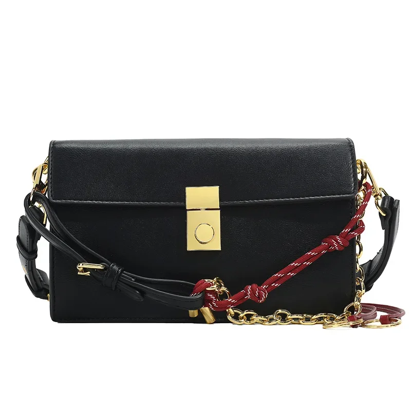 

2026 Spring and Summer New Fashion Chain High Sense Flip Underarm Locomotive Bag One Shoulder Crossbody Handbag