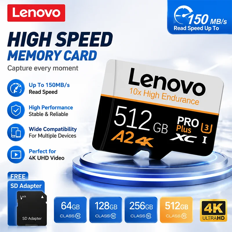 Gaming Console Lenovo - Tarjeta de Memoria Lenovo Micro SD,