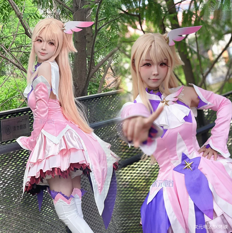 

FGO Illyasvieby Einzbern Fate/kaleid liner Cospaly Costume Sweet Lolita Dress Prop Wig Set Halloween Party New Women Uniform
