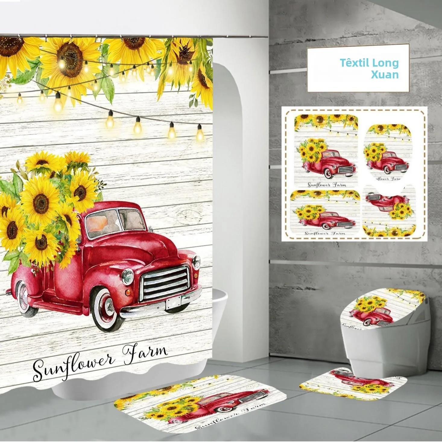 high-definition-digital-printing-waterproof-polyester-shower-curtain-american-style-daisy-partition-bath-curtain-home-cleanin