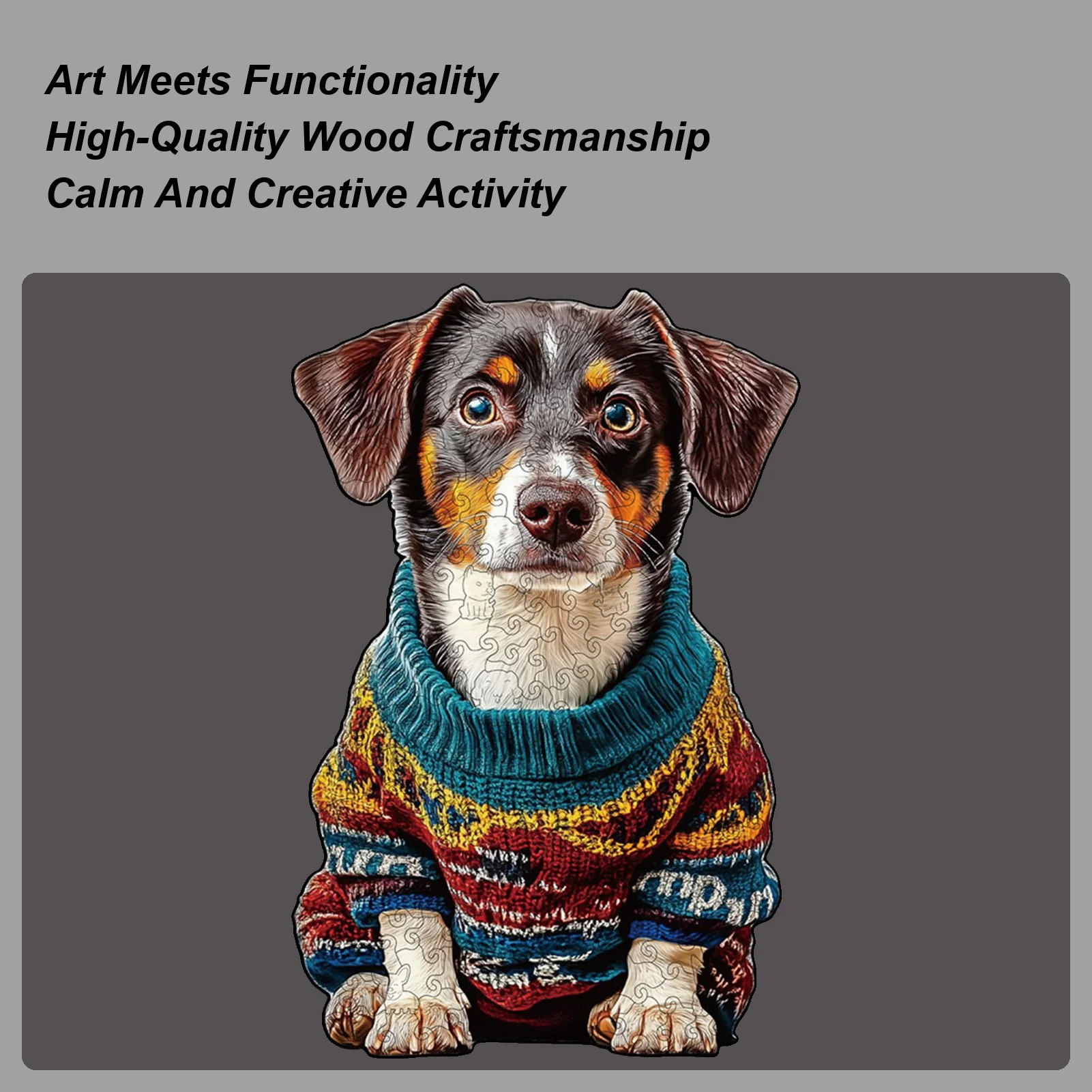 

Пазлы с рождественской тематикой, дизайн животных и собак, рождественские деревянные головоломки с собакой для мужчин, женщин, девочек, молодежи, подростков, мужа, сына