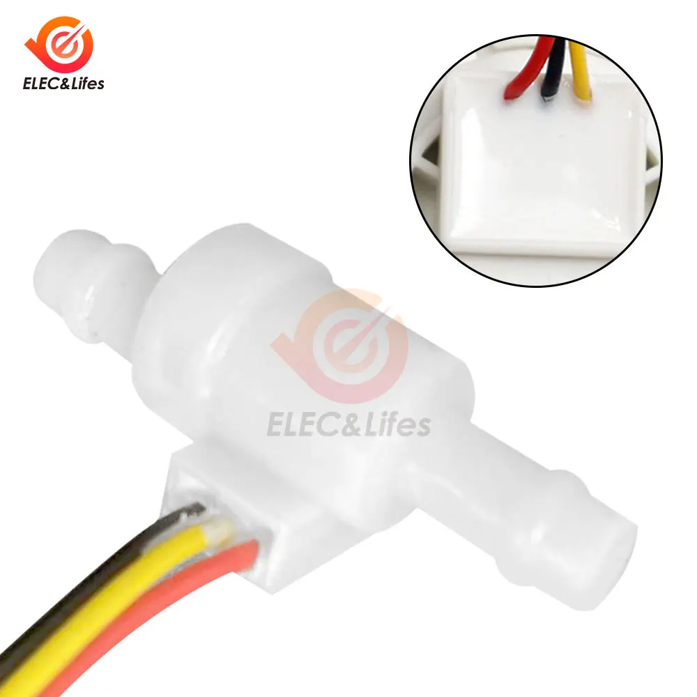 DC 3V 5V 24V Water Flow Sensor Switch Pulse Signal Output Mini Coffee Machine Liquid Level Sensor Water Level Switch