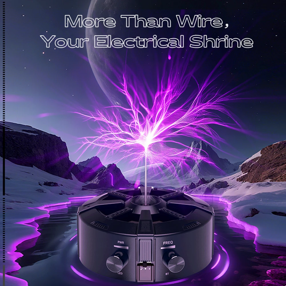 جديد تسلا لفائف الموسيقى ملموس شرارة الموسيقية تسلا لفائف الإضاءة طالب العلوم تجربة أدوات سماعة لاسلكية تعمل بالبلوتوث المتكلم