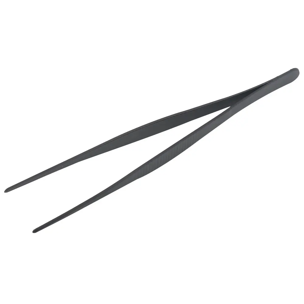 7 Inch Anti Static Stainless Steel Straight Blunt Tip Tweezers Daily Garden Tool for Plants Gardening