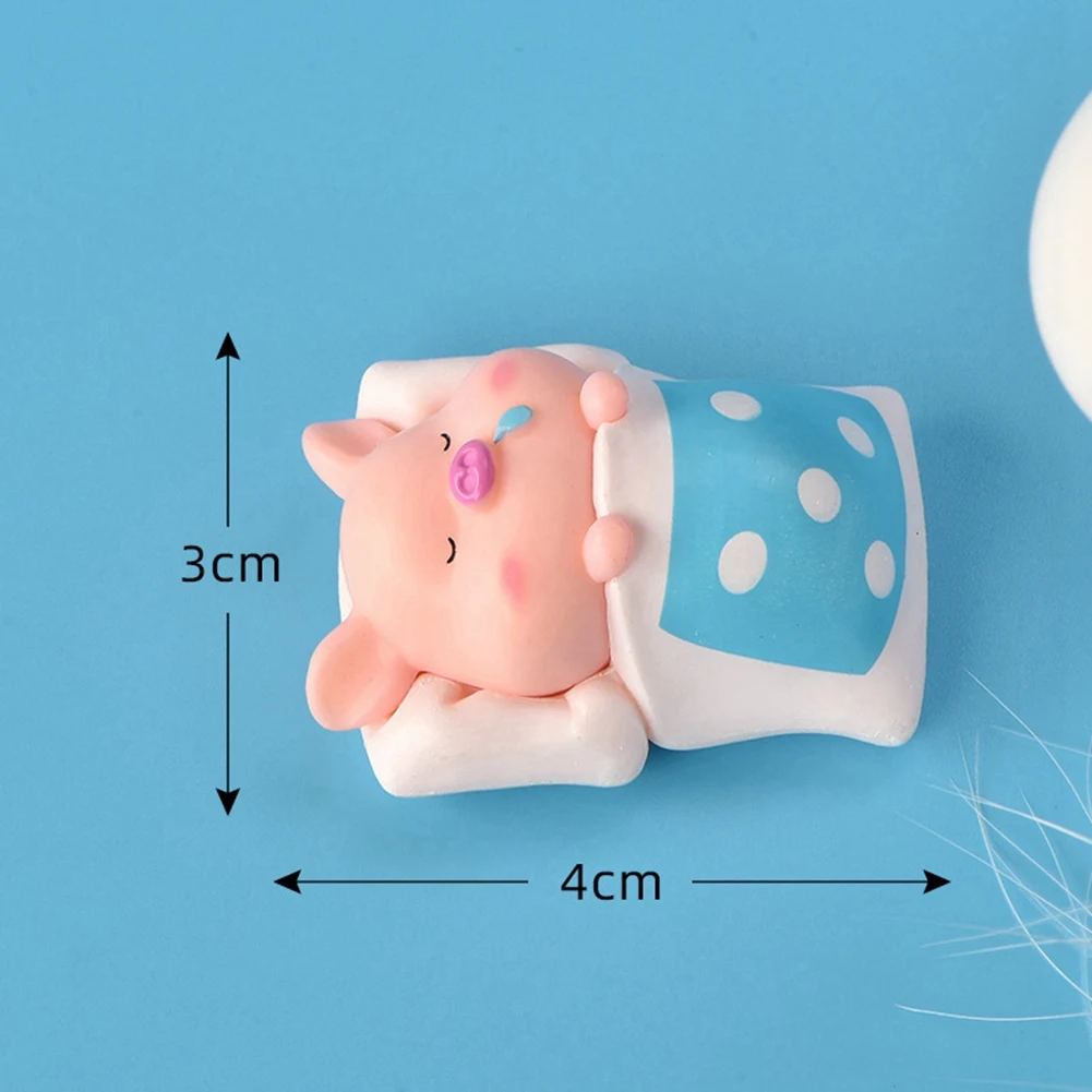 A20M 7Pcs Pig Plastic DIY Home Decoration Figurines Landscape Accessories Fairy Garden Miniatures Room Decor