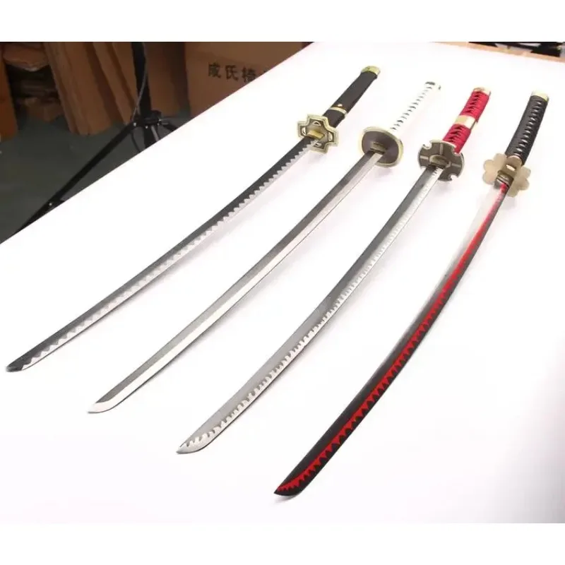 [สนุก] 104ซม.คอสเพลย์อะนิเมะOne Piece Roronoa Zoro Trafalgarกฎหมายอาวุธดาบไม้ชุดเครื่องแต่งกายอะนิเมะแสดงPropsของขวัญ