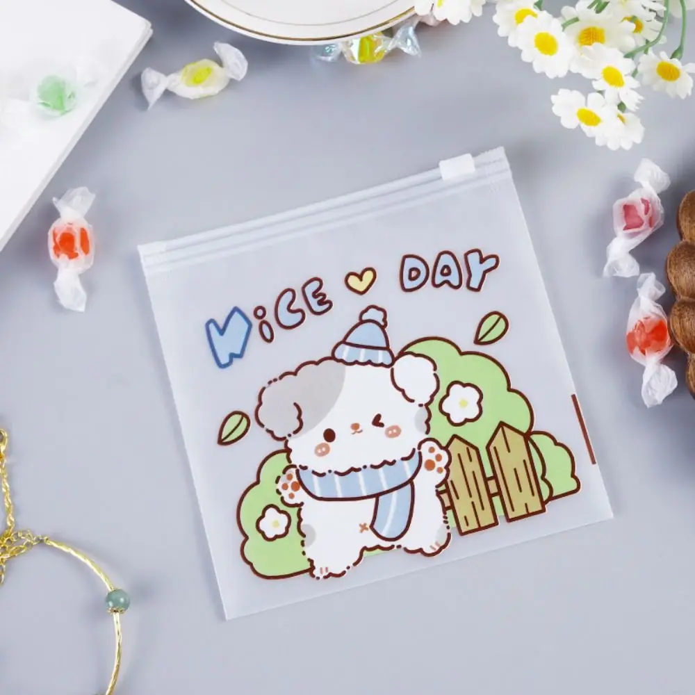 INS Waterproof Zipper Bag Transparent Plastic Storage Bag Large-Capacity Sealing Bag Student