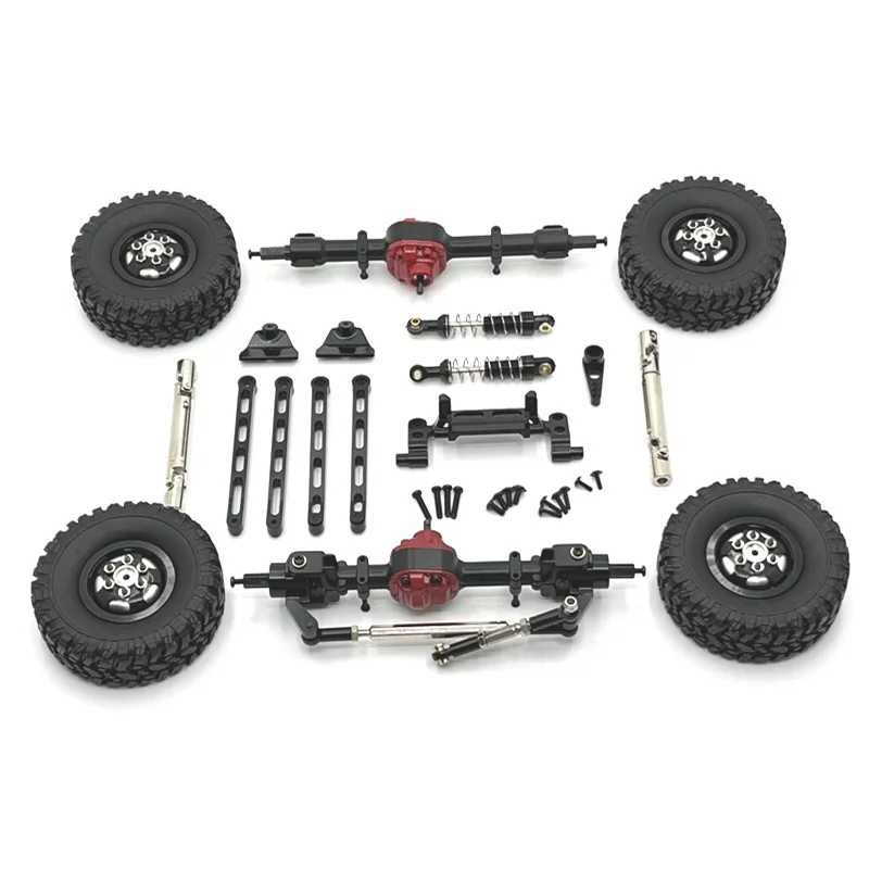 Kit de metal adecuado para piezas de repuesto de chasis de coche teledirigido MN modelo MN82 82s 82pro LC79 MN78, modificación optimizada de piezas vulnerables