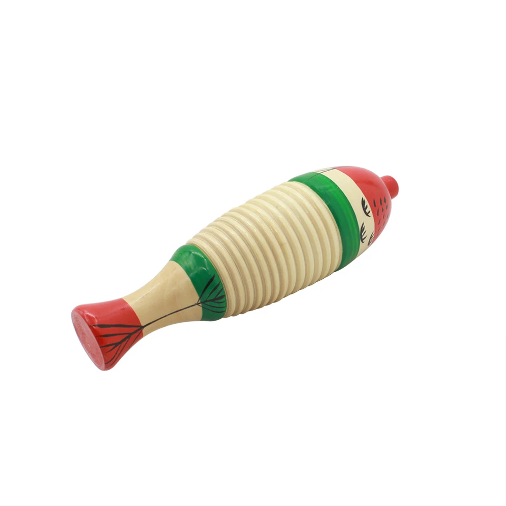 木製魚パーカッションおもちゃ教育楽器子供のための安全な楽しいサウンドリズム学習ツール認知