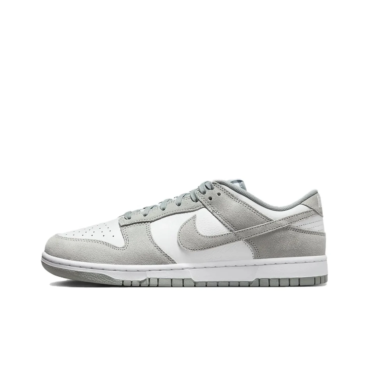 Nike Dunk Skateboard Shoes Men's Low Top Gray White FQ8249-101