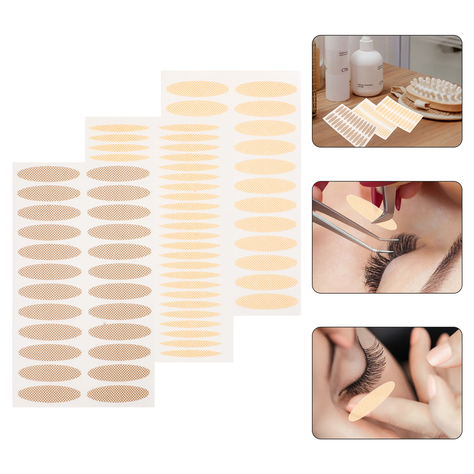 80 Stück doppeltes Augenlidband für Ogen mit Kapuze, spurlos, selbstklebende Augenlidstreifen, einfach zu bedienen, bequeme Augenheber-Make-up-Werkzeuge