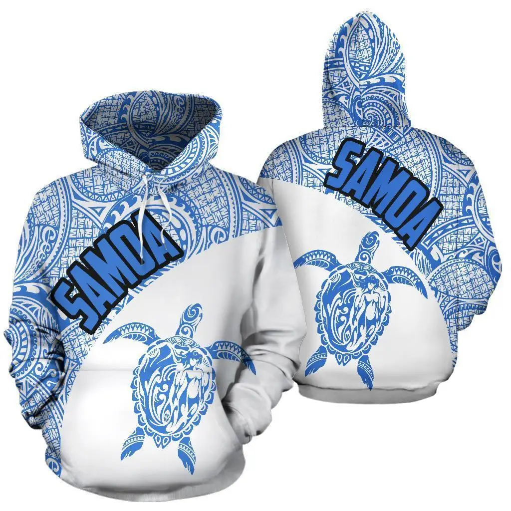 Samoa Hoodie kaplumbağa Mermaid polinezya altın 3D baskılı Hoodies moda kazak erkekler kadınlar için tişörtü kazak