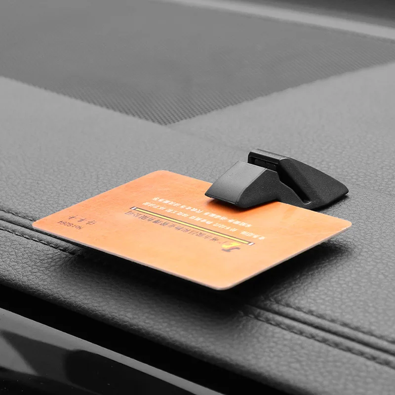 Clipe de cartão de estacionamento portátil para carro clipe rápido suporte clipes de carro para cartões cabos de dados recibos acessórios interiores