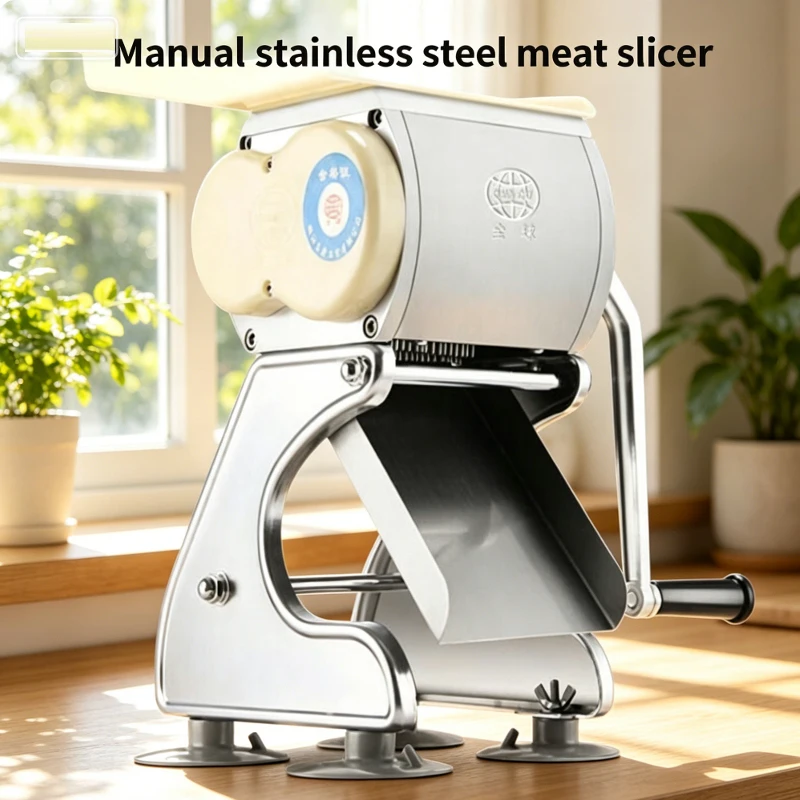 Commercial Home Portable Mini Manual Chicken Breast Fresh Frozen Meat Slicer