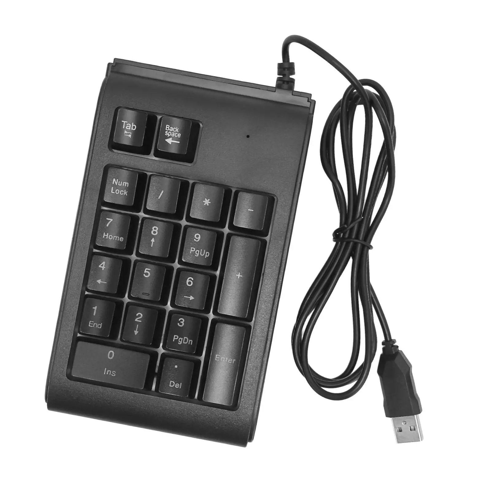 USB Wired Low Noise Mechanical Numeric Keypad for Notebook   Plug and Play, Ergonomic and Portable